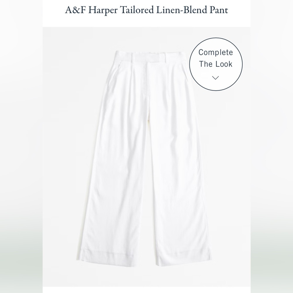 A&F Harper tailored linen pants